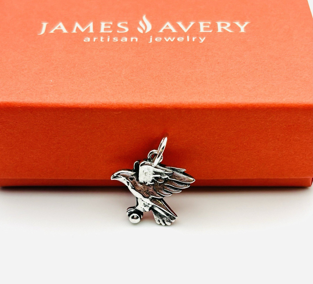 RARE James Avery Retired Sterling Silver Eagle Symbol Of Freedom Charm Pendant
